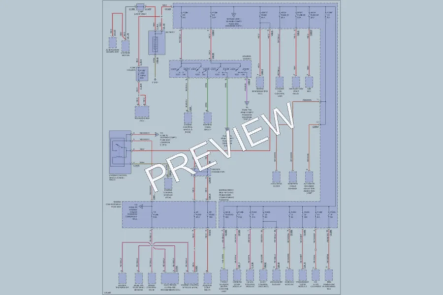 2005 LandRover RangeRover Power Distribution wiring diagram preview