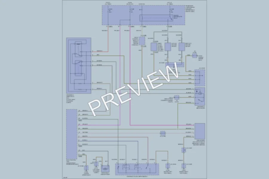 2005 LandRover RangeRover Wiper Washer wiring diagram preview