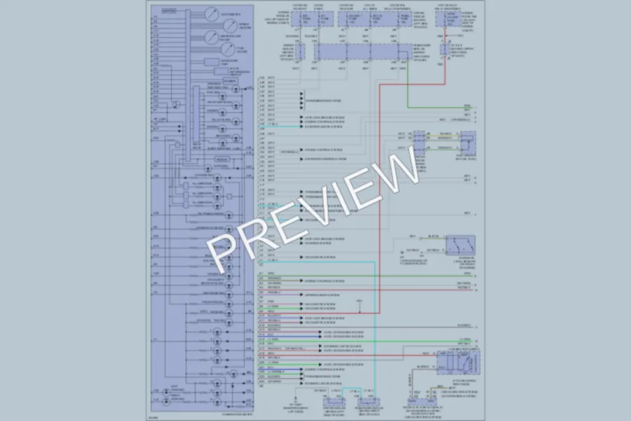 2005 Lexus ES330 Instrument Cluster wiring diagram preview