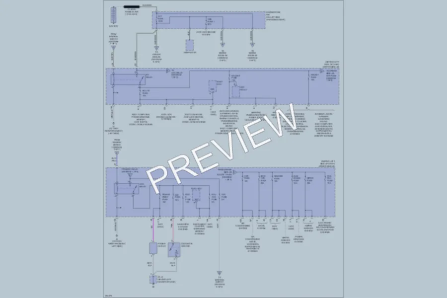 2005 Lexus ES330 Power Distribution wiring diagram preview