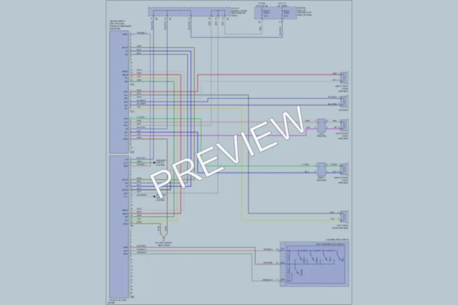 2005 Lexus ES330 Radio wiring diagram preview
