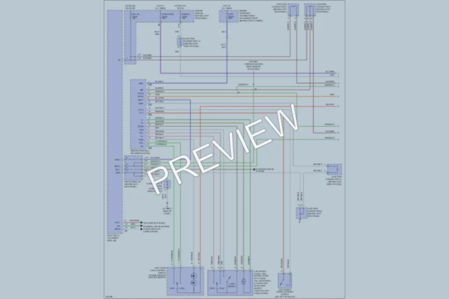 2005 Lexus GS300 Anti Theft wiring diagram preview
