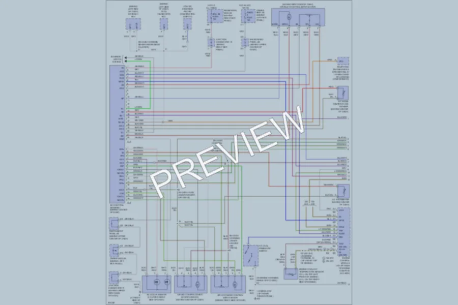 2005 Lexus GS430 Air Conditioning wiring diagram preview