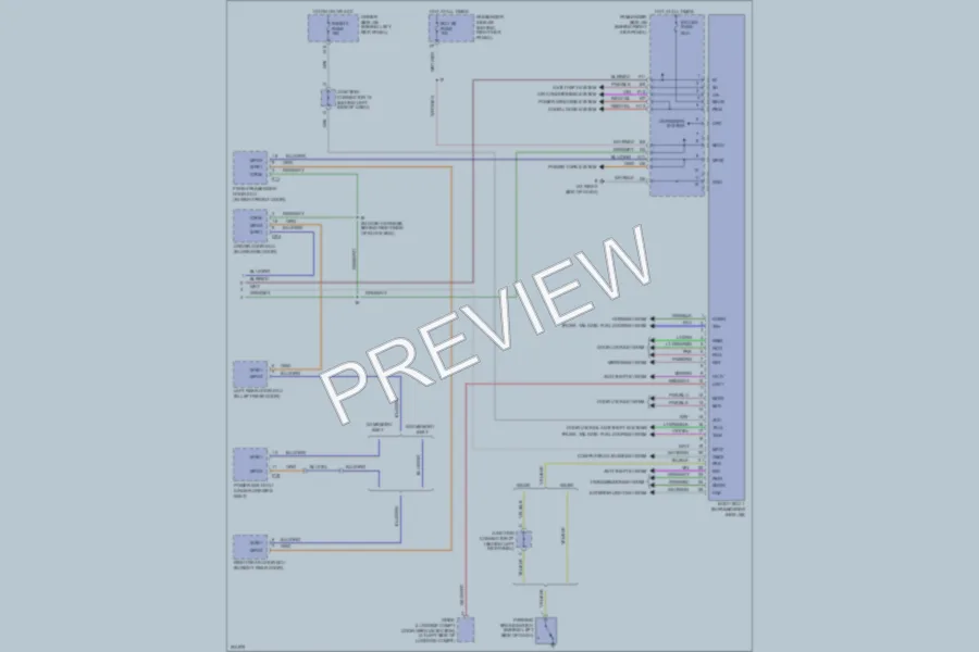 2005 Lexus GS430 Body Control Modules wiring diagram preview