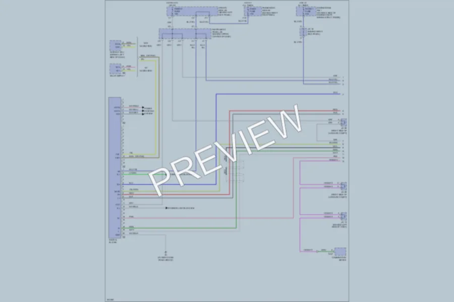 2005 Lexus GS430 Radio wiring diagram preview