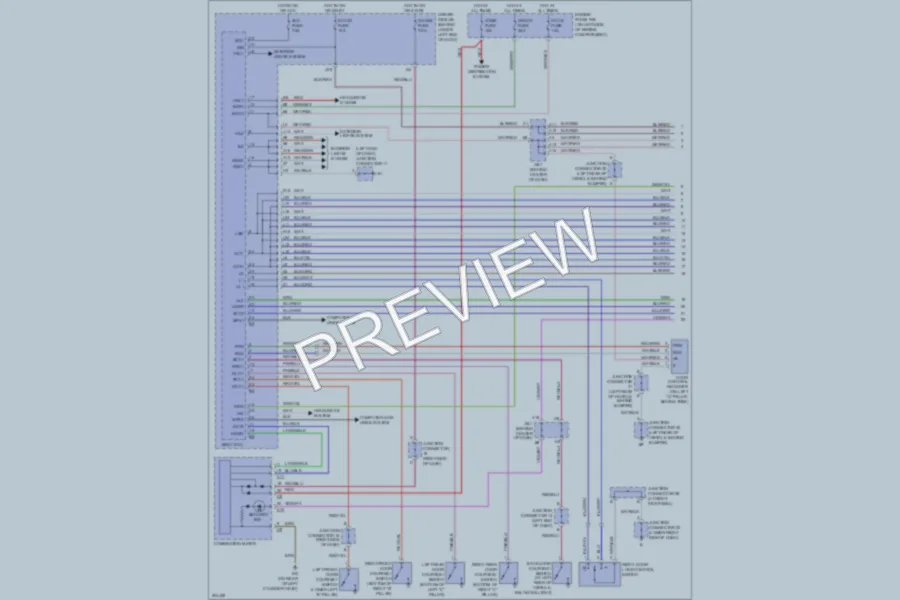 2005 Lexus GX470 Anti Theft wiring diagram preview