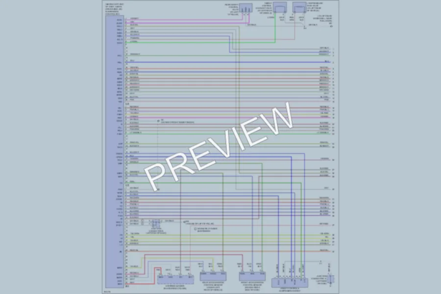 2005 Lexus GX470 Electronic Suspension wiring diagram preview