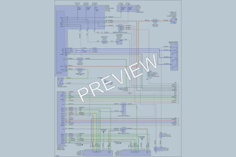 2005 Lexus GX470 Memory Systems wiring diagram preview