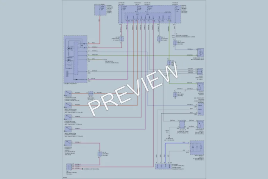 2005 Lexus GX470 Warning Systems wiring diagram preview