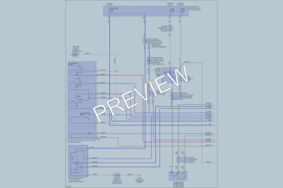 2005 Lexus GX470 Wiper Washer wiring diagram preview