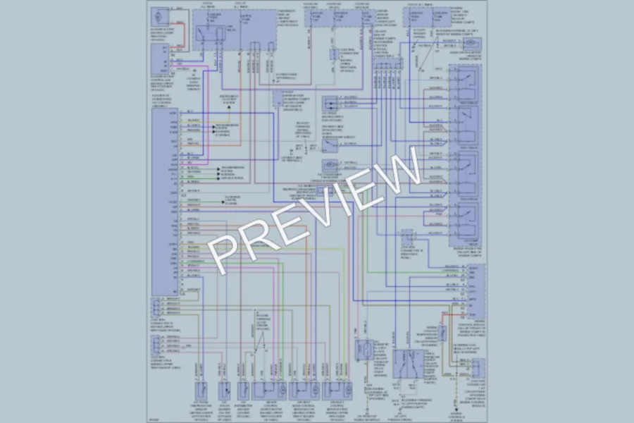 2005 Lexus IS300 Air Conditioning wiring diagram preview
