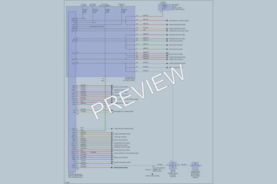 2005 Lexus IS300 Body Control Modules wiring diagram preview