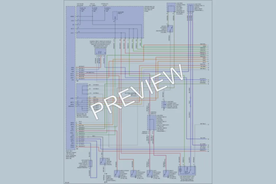 2005 Lexus IS300 Power Door Locks wiring diagram preview