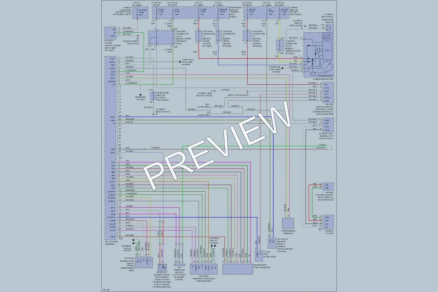 2005 Lexus LS430 Air Conditioning wiring diagram preview