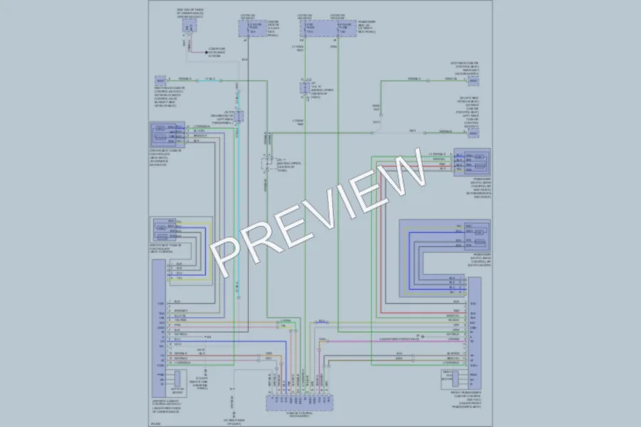2005 Lexus LS430 Power Seats wiring diagram preview
