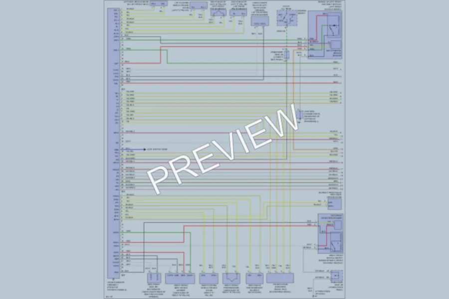 2005 Lexus LS430 Supplemental Restraints wiring diagram preview