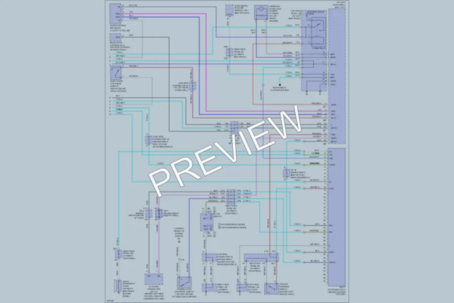 2005 Lexus LX470 Anti Theft wiring diagram preview