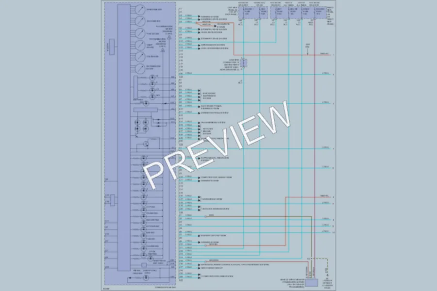 2005 Lexus LX470 Instrument Cluster wiring diagram preview