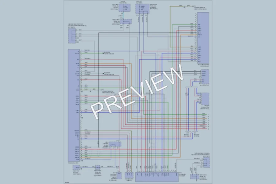 2005 Lexus LX470 Radio wiring diagram preview