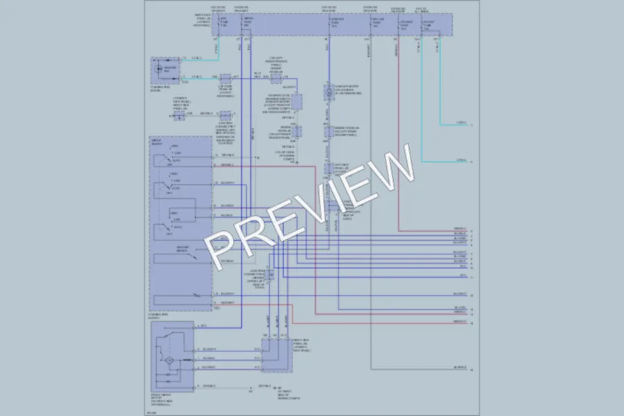 2005 Lexus LX470 Wiper Washer wiring diagram preview