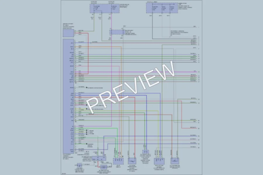 2005 Lexus SC430 Air Conditioning wiring diagram preview
