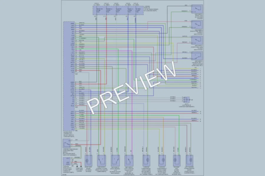 2005 Lexus SC430 Power Top Sunroof wiring diagram preview