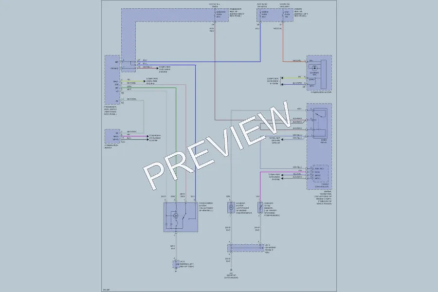 2005 Lexus SC430 Wiper Washer wiring diagram preview