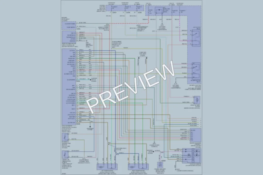 2005 Lincoln Aviator Air Conditioning wiring diagram preview