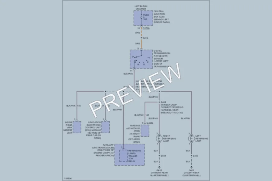 2005 Lincoln Aviator Exterior Lights wiring diagram preview