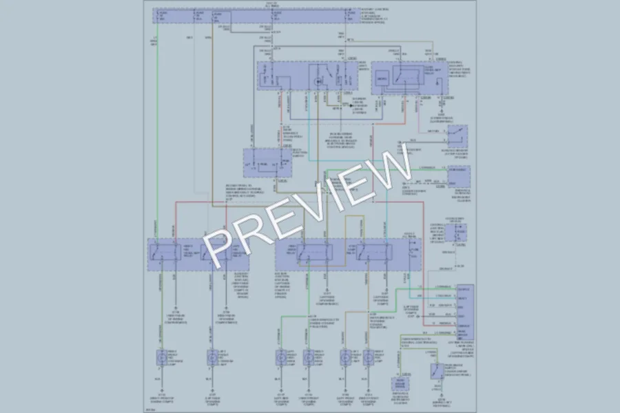 2005 Lincoln Aviator Headlights wiring diagram preview