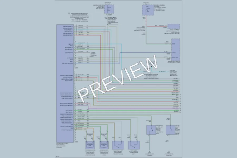 2005 Lincoln Aviator Supplemental Restraints wiring diagram preview