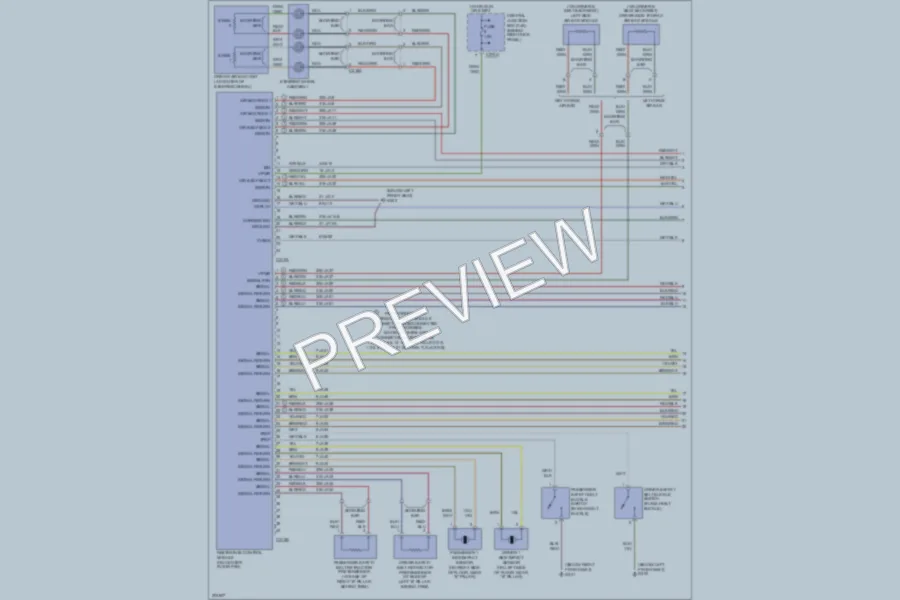 2005 Lincoln LS Supplemental Restraints wiring diagram preview