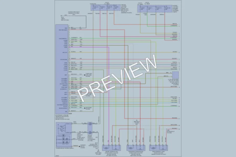 2005 Lincoln TownCar Air Conditioning wiring diagram preview