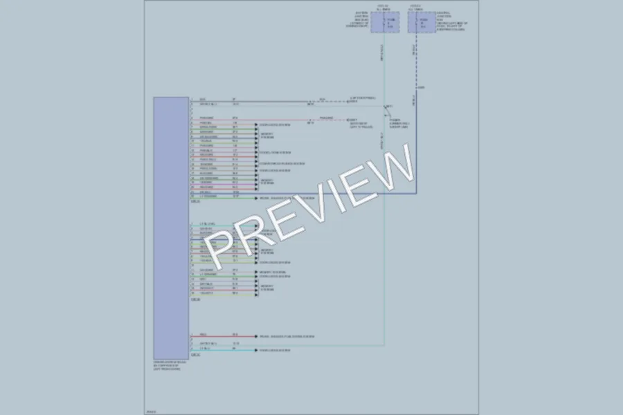 2005 Lincoln TownCar Body Control Modules wiring diagram preview