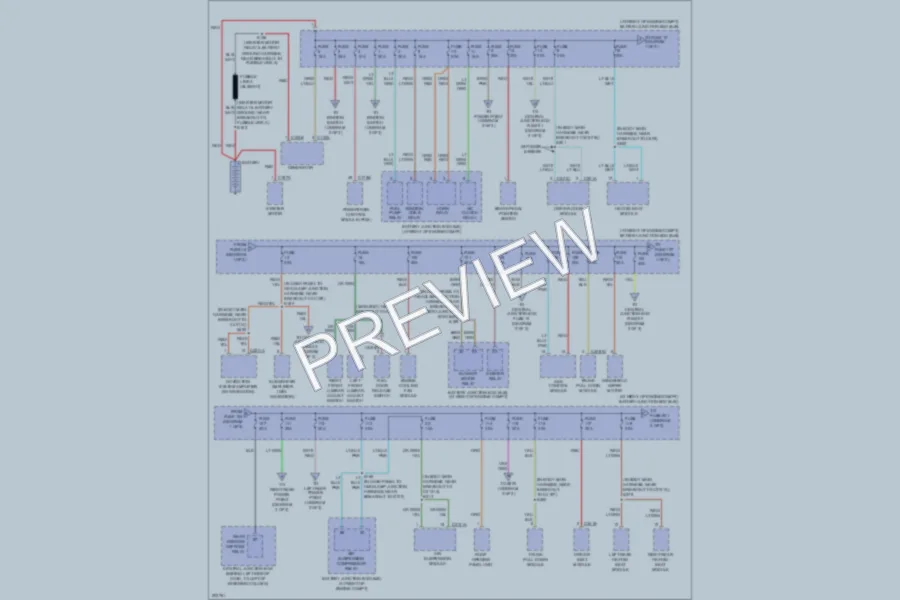 2005 Lincoln TownCar Power Distribution wiring diagram preview
