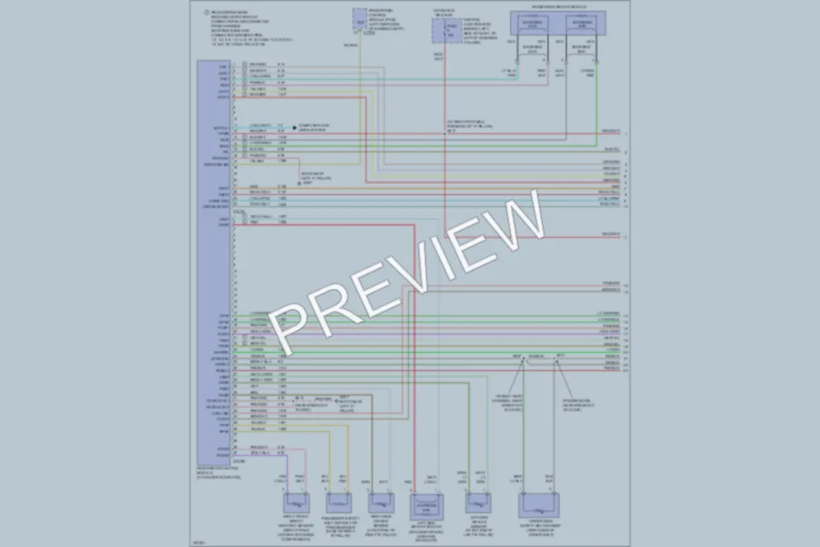 2005 Lincoln TownCar Supplemental Restraints wiring diagram preview