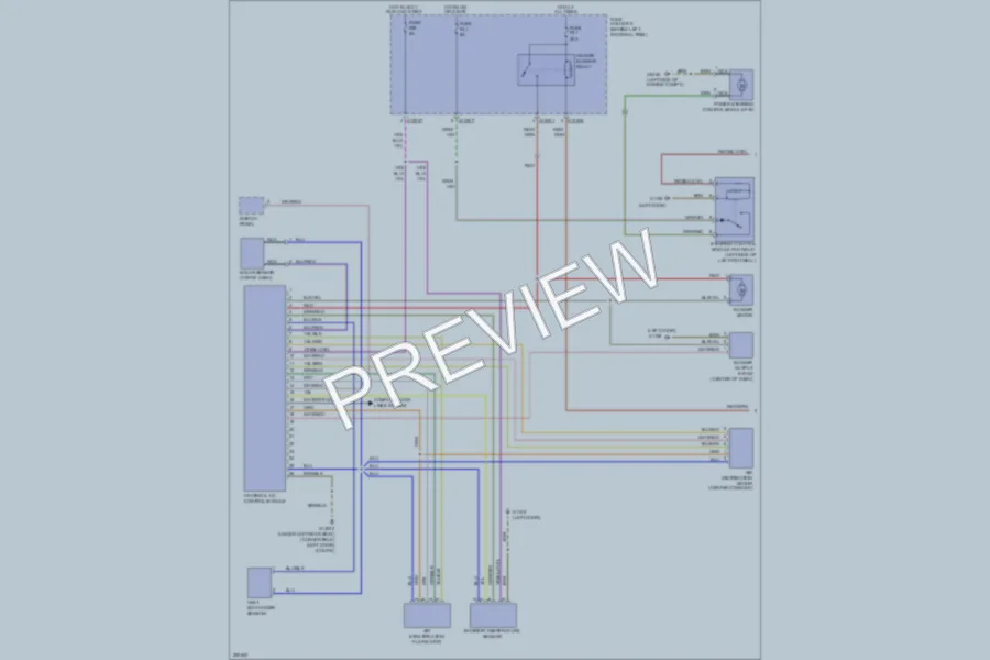 2005 MINI Cooper Air Conditioning wiring diagram preview