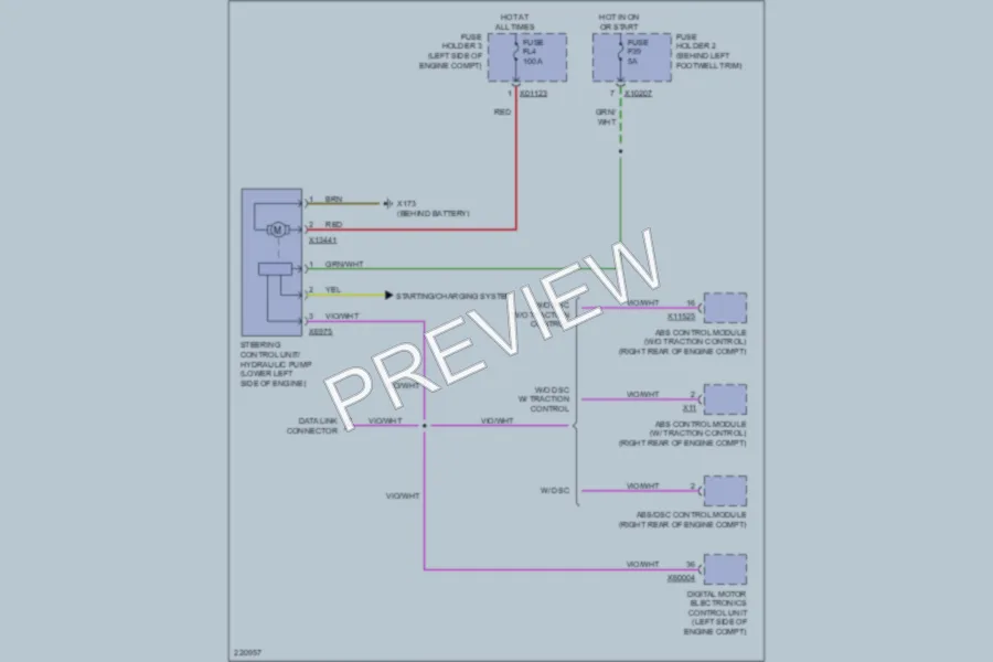 2005 MINI Cooper Electronic Power Steering wiring diagram preview