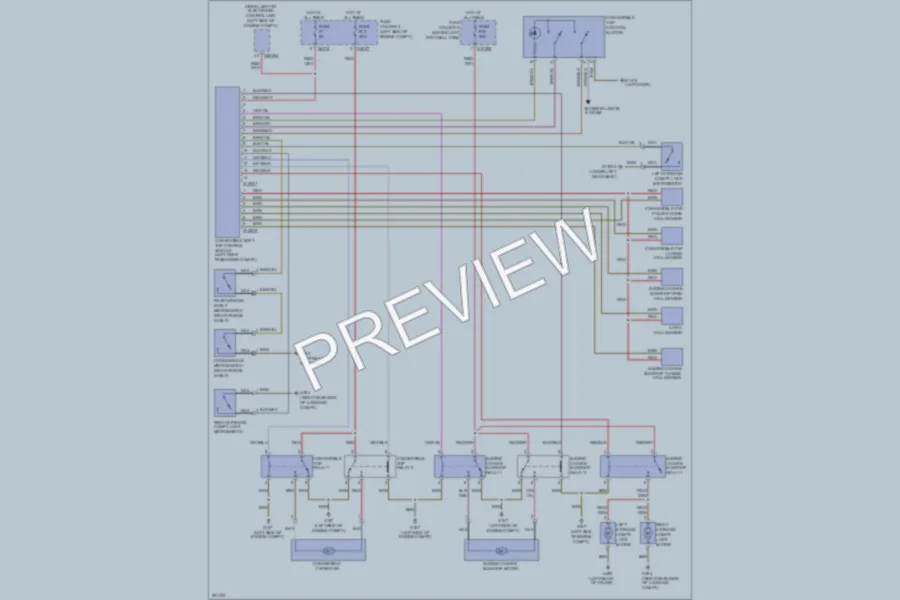 2005 MINI Cooper Power Top Sunroof wiring diagram preview