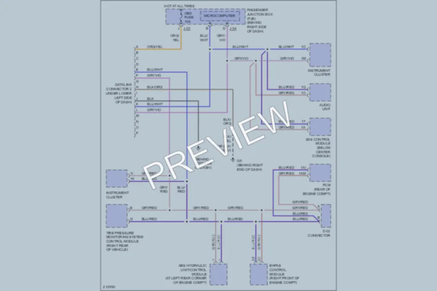 2005 Mazda 3 Computer Data Lines wiring diagram preview