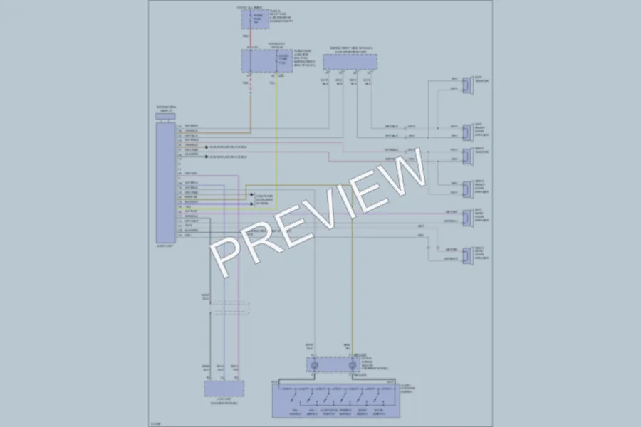 2005 Mazda 3 Radio wiring diagram preview