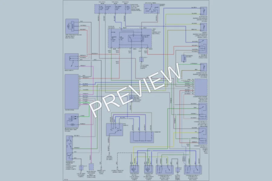 2005 Mazda 6 Air Conditioning wiring diagram preview