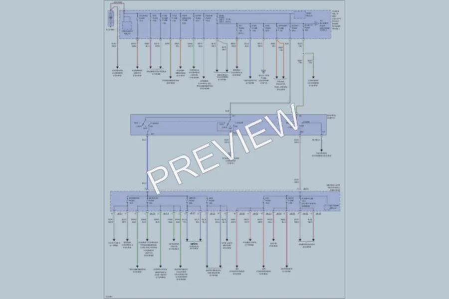 2005 Mazda 6 Power Distribution wiring diagram preview