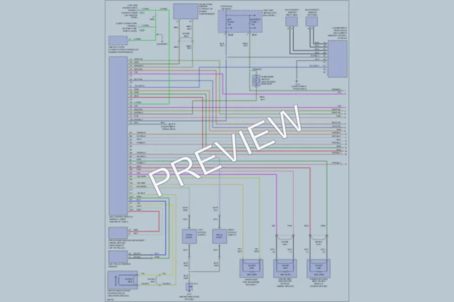 2005 Mazda 6 Supplemental Restraints wiring diagram preview