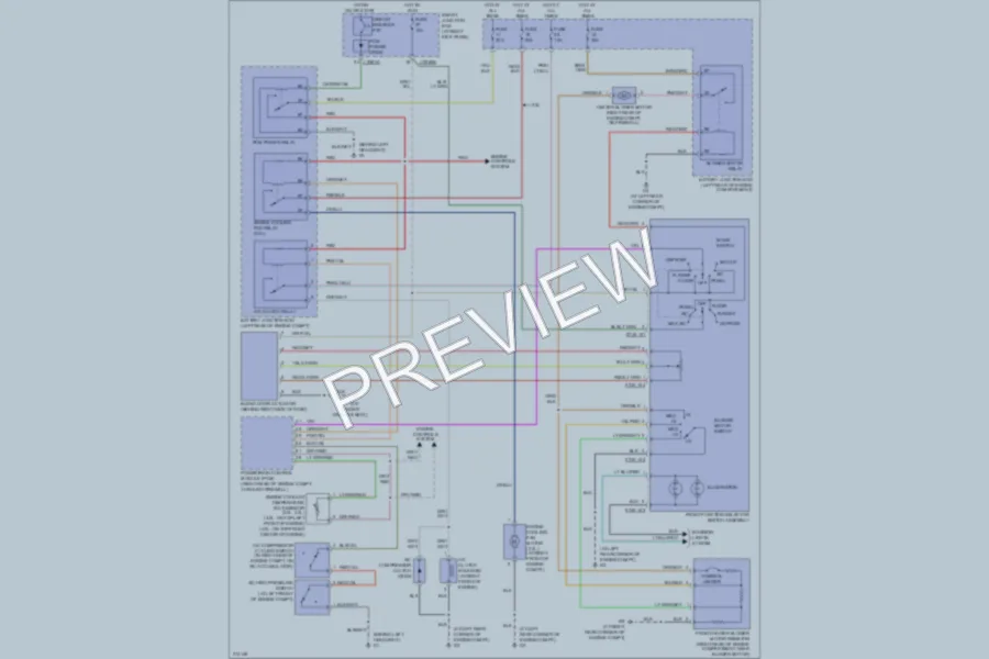 2005 Mazda B3000 Air Conditioning wiring diagram preview