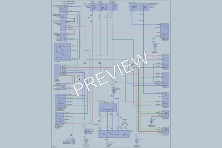 2005 Mazda Miata Air Conditioning wiring diagram preview