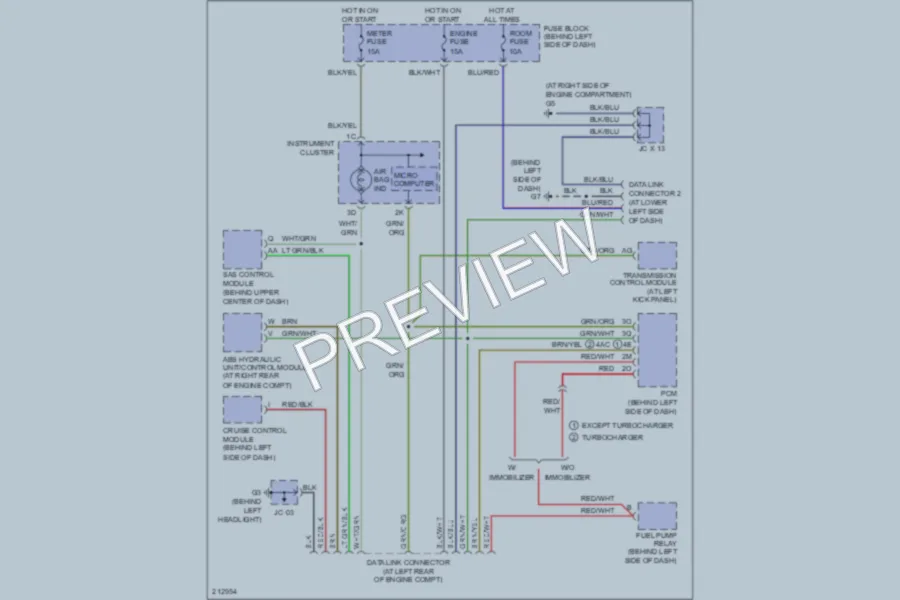 2005 Mazda Miata Computer Data Lines wiring diagram preview