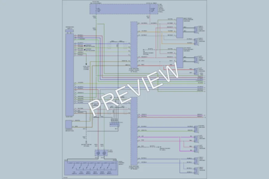 2005 Mazda RX8 Radio wiring diagram preview