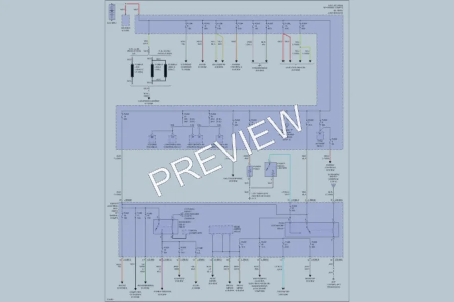 2005 Mazda Tribute Power Distribution wiring diagram preview