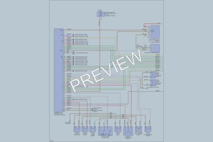 2005 MercedesBenz CLK500 Power Top Sunroof wiring diagram preview